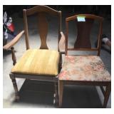 Pair Of Wooden Dining Chairs
