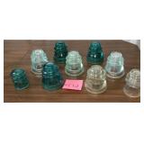 Assorted Glass Electrical Insulators