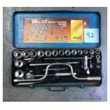 Western Auto 24 Pc 1/2 Inch Drive Socket Set