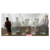 Assorted Antique Glass Bottles