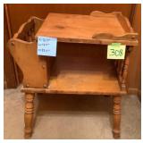 Maple Wood Magazine Rack Table