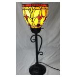 Stained Glass Table Lamp Floral Pattern