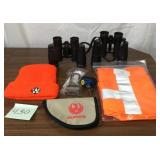 Binoculars & Safety Gear Lot