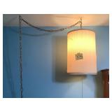 Swag Lamp w/ Pleated Shade