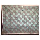 Amazing Trapezoid Pattern Quilt 76x59