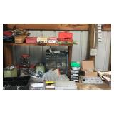 Assorted Hardware And Metal Organizer