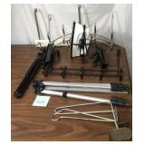 Assorted Closet Organizers And Iron