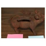 Cast Iron Flying Pig Figurine