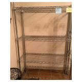 Chrome Wire Shelving Unit 35.5x14x55