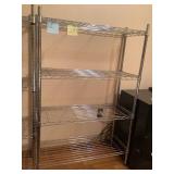 Chrome Wire Shelving Unit 35.5x14x55