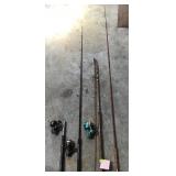 Assorted Fishing Rods And Reels