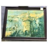F. Felmart Framed Oil Painting