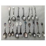 Assorted Souvenir Spoons