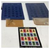 2 USPS Prominent American Stamp  Books/Stamps