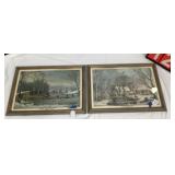 Currier & Ives Winter Prints Set