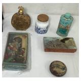 Assorted Decorative Tins & Decor