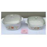 Corning Ware Floral Casserole Dishes