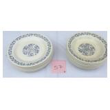 Oxford Blue Floral Dinnerware Set