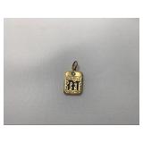 Beautiful 14K Gold Initial M Pendant
