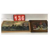 Framed London Print And Still Life Print
