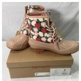 Sugar Women's Floral Duck Boots Size 7