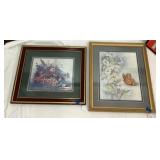 Floral And Butterfly Framed Prints