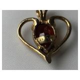 14K Gold Heart Pendant