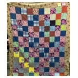 Western Theme Patchwork Quilt Top  64x80