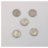 US Roosevelt 90% Silver Dimes Circulated