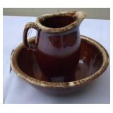 Hull Oven Proof Pitcher And Bowl Set