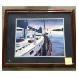 Patrick E. Sullivan Sailboat Print Signed