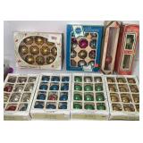 Vtg Glass Christmas Ornaments Assorted