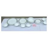 Corelle Green Floral Dinnerware Set