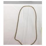 Beautiful 14K Gold Rope Chain Necklace 20in