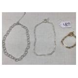 Assorted Metal Chain Jewelry