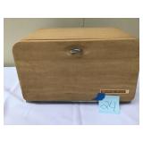 Vtg Wood Bread Box