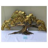 MCM Style Metal Tree Wall Art 39in