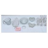 Assorted Pressed Glass Tableware