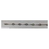 Multi-Stone Fashion Link Bracelet