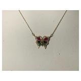 Beautiful 10K Gold Butterfly Necklace
