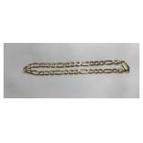 Beautiful 14K Gold Figaro Bracelet 10in