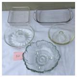 Assorted Glassware Baking And Serving