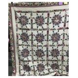 Floral Star Pattern Quilt