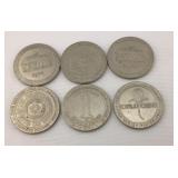 Assorted Casino Gaming Tokens