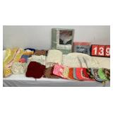 Assorted Crochet Doilies And Table Linens