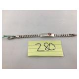 Italian Sterling Silver Medical Alert Bracelet