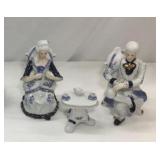 Porcelain Figurine Set 8 In