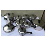 Revere Ware Copper Clad Cookware Set