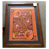 Vintage King Of Hearts Framed Print