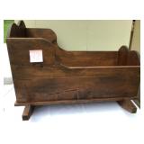 Beautiful Wooden Rocking Cradle
